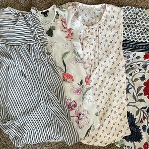 4 Ann Taylor/Loft blouses.